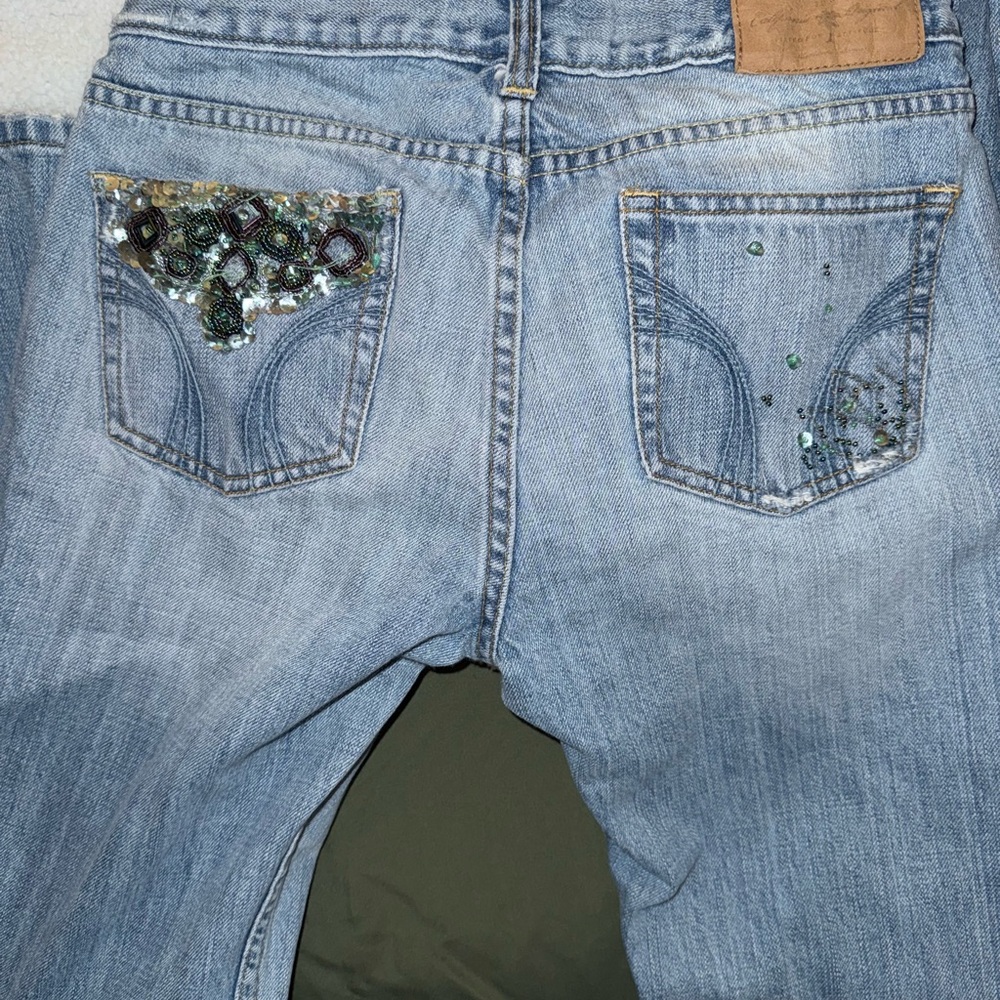 Hollister Embellished Blue Denim Jeans